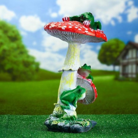 Garden figure "Fleeter with frogs" 45cm-1