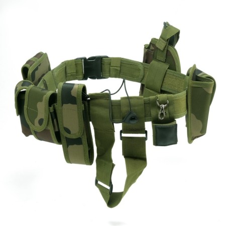Tactical belt "Storm Tactic", with covers for hunting supplies, camouflage-1