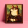 A postcard with an additional element "You are my inspiration", cat, 8.2 × 9.4 cm