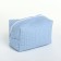 Textura zipper cosmetic bag, blue color