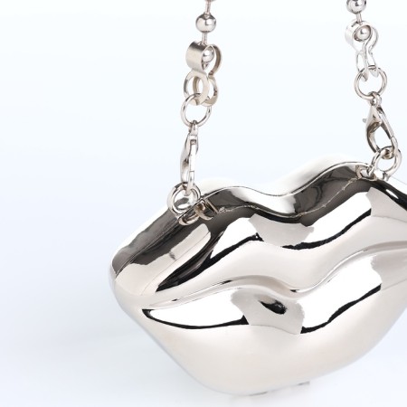 Female bag on a magnet, silver color-8