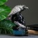 Figure "Raven on the Skull", 18x16x28cm