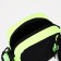 Young youth bag with zipper, 1 outer pocket, black/green color