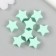 Busina Silicon "Star" Mint-green d = 1.4 cm