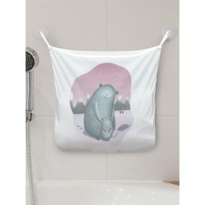 Organizer in a bath on the suction cups “Careful mother of a bear”, for storing toys and trifles, size 33x39 cm