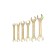 A set of ROD keys Rexant 12-5843-2, yellow zinc, 6 items