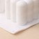 Form for mousse desserts and baking konfinetta "Raphael", silicone, 29.7 × 17.5 × 5.7 cm, 6 cells (6.2 × 6.2 cm), white color