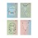 Notepad A7, 40 sheets on the Soundmania paper clip, cardboard cover, block 55 g/m2, mix