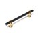 CAPPIO RSC003 RECOLILING, M/O 128 mm, D = 12 mm, black color with gold, 4 pcs.