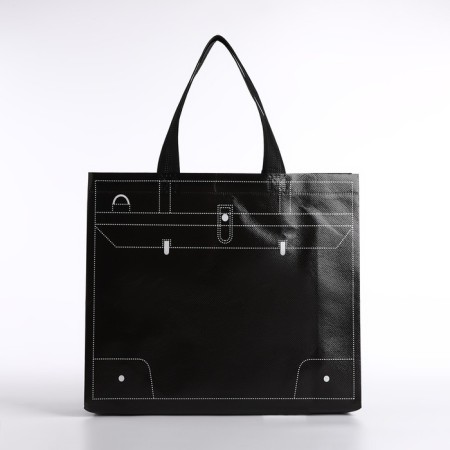 Bag without fastening, black color-1