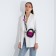 Magneta bag, long belt, purple color