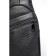 Male sling bag, genuine leather, de-gosa black, 16x8x25 cm