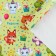 Glossy packaging paper "Cute animals", 70 x 100 cm