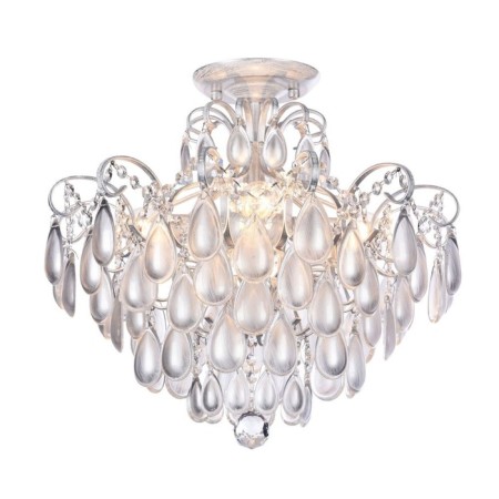 Chandelier Chabrol 4x40W E14, silver 47.4x39.1 cm-3