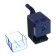 Mechanical sharpener with a Classic container blue