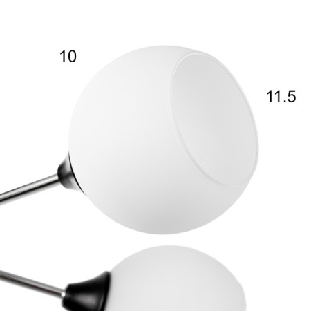 Luer "Indis" 4he27 40w Black-chromium 60x60x26 cm-5