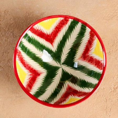 Rishtan Ceramics "Atlas" 15 cm, small, multi -colored ceramics-1