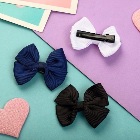 Hair clip "Bow" classics, 5.5 cm, mix-1