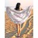 Pareo and beach rug "Delicate butterflies", D = 150 cm
