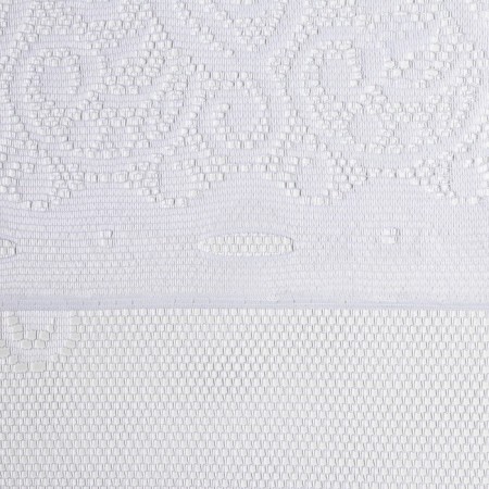 Curtains without curtain tape, size 165x170 cm, white color, 100% p/e-2
