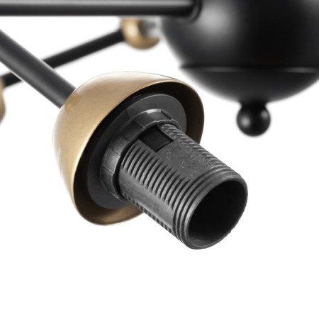 The base for the chandelier loft 6x60W E14 is black-3