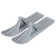Graffiti scooters skis for scooters, pair, gray color
