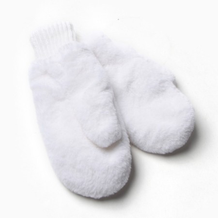 Women's mittens art 313 color white, river 18-1