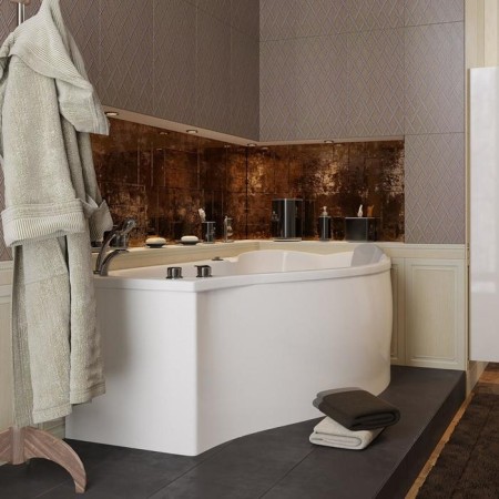 Bath screen 1marka for Acrylic Gracia bath, 170x90 cm, left-1