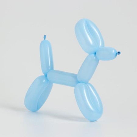 A ball for tweeting latex 250 ", standard, set of 100 pcs., Blue color