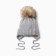 Children's hat with insulation, rn 48-50, gray color