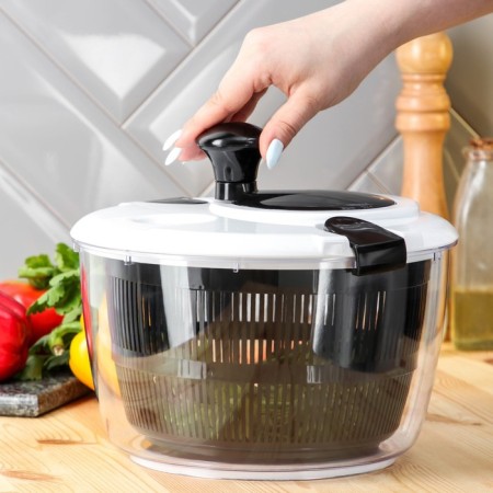 Centrifuge for drying greens Magistro Vegan Pro, 5 l, plastic, black/white color-3