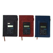 The diary is low, the PVC cover, A5, 140 sheets in the cage, with a rally, with a calculator, mix