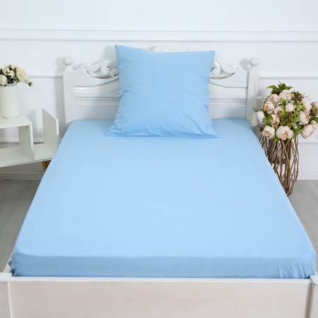Set of 1.5sp Blue 4 (sheet 150x215cm, pillowcase 70x70cm) Byaz, 120g/m, HL100%-1
