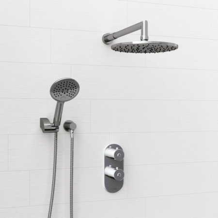 The shower system wasserkraft a16030 Thermo, built -in, thermostat, tropical shower, chrome-1