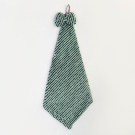 Kitchen towel of the share "Bow" 30*30cm, col. green, microfiber 100% p/e-1