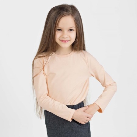 Longslit for girls, height 122 cm, beige color