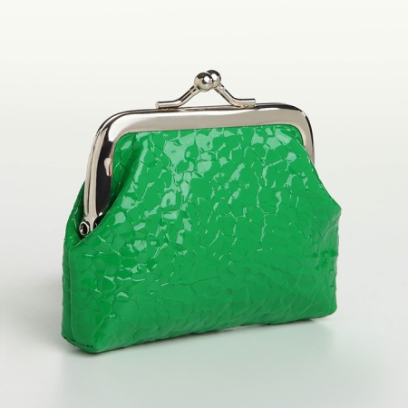 Women's wallet on the farmar, green color