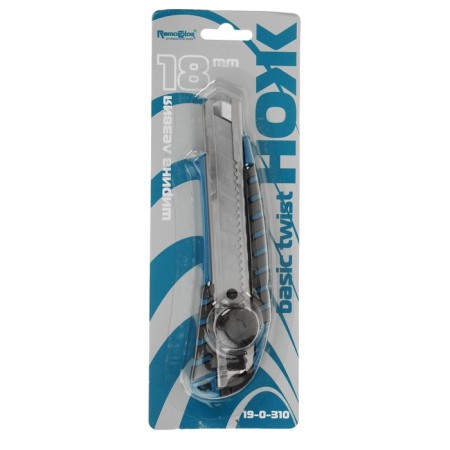 Universal knife "Remocolor", a rubberized case, a screw fixer, reinforced, 18 mm-1
