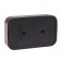 Rosette "Elect" Ra 16-237-Hm, 16 A, 250 V, double, open, without salary, black for copper