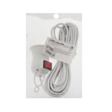 The lamp with the switch, under the lamp, E27, wire 5 m, white-3