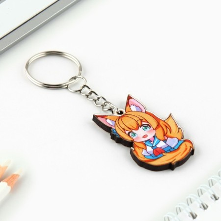 Keychain for keys with the icon "You are a nyashka", anime-7