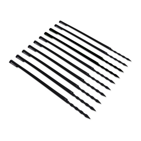 Pegs, h = 40 cm, set 10 pcs., Black, Greengo