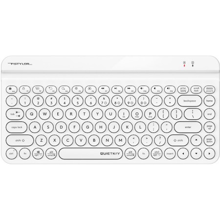 Keyboard A4Tech FSTYLER FBK30 White USB wireless BT/Radio Slim Multimedia (FBK30 White 10045