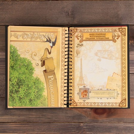 Родословная книга «Книга семьи», 30 листов, 24,5 х 29,2 см-17