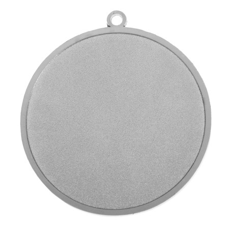 Prize medal 017, D = 4.5 cm. 2 place. Color: Silver. Without a tape-2