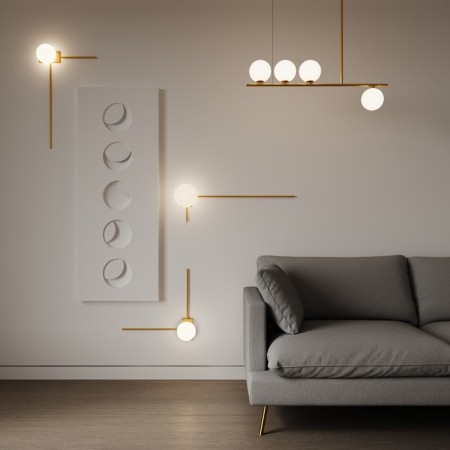 Wall lamp EUROSVET Fredo 40035/1, E14, 1x60W, 500x155x500 mm, brass color-4