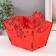 Basket-jacket "Dragosh" red 18x12x14.5 cm (set of 5 parts)