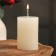 Candle-cylinder aromatic "jasmine", 5x7.5 cm