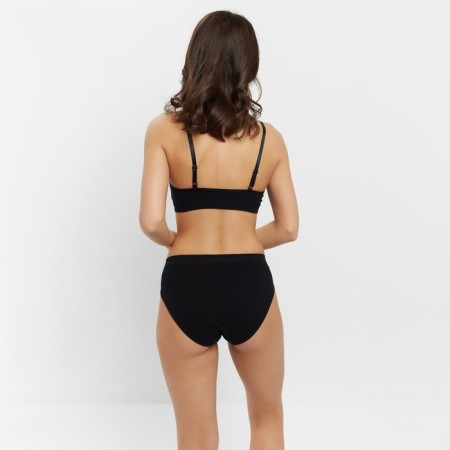 Female set (top, panties) Black color, size 42-44-1