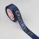 A satin tape with a new year, 25 mm, 23 ± 1 m, dark blue color